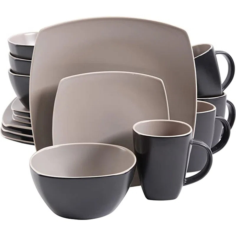 Soho Lounge Stoneware 16 Piece Dinnerware Set