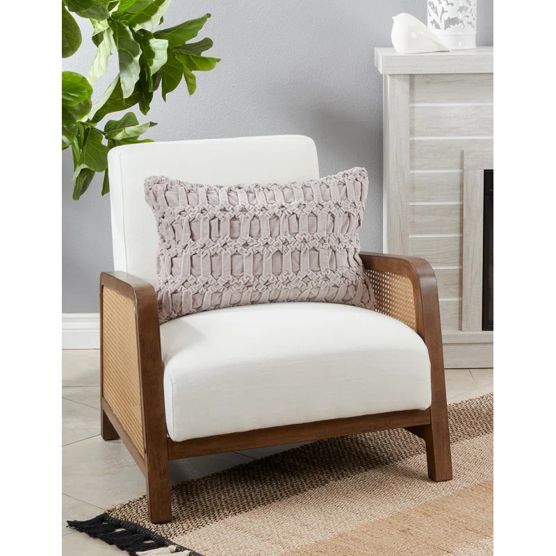 Saro Mali Collection Cotton Throw Pillow