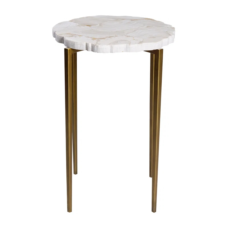Maitland-Smith Scarborough House Stone Top End Table