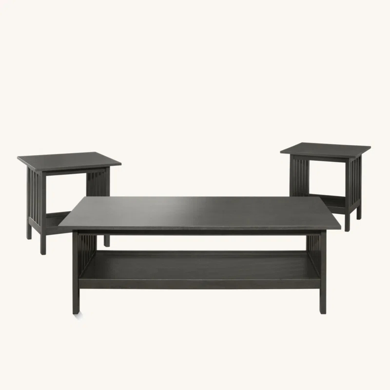 Benjara Wiston 3 - Piece Living Room Table Set