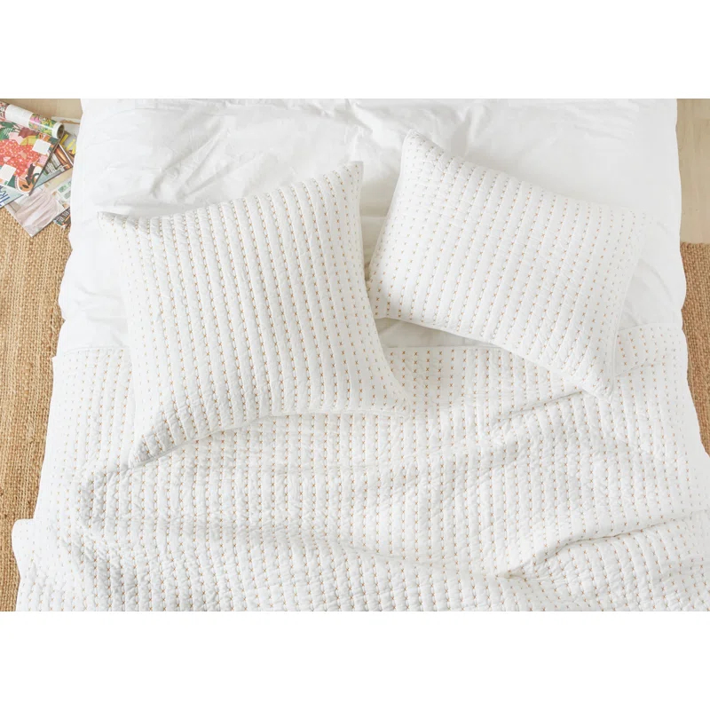 C&F Home Hilton Ochre Cotton Standard Sham