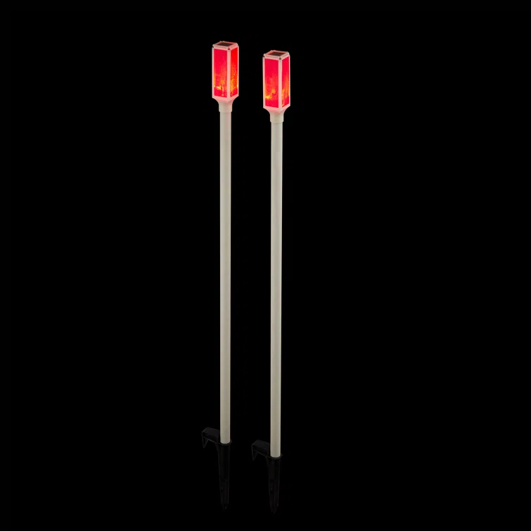 Alpine White Solar Powered Integrated LED Pathway Light Pack