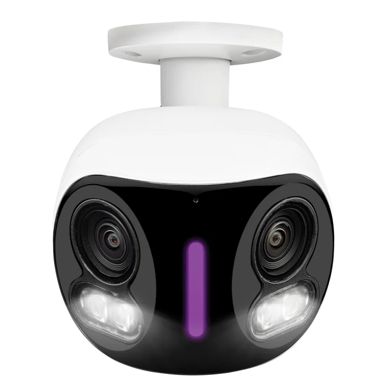 Lorex Lorex Wi-Fi 4K Dual-Lens Smart Security Camera with Smart Security Lighting, White, W891UAD-E
