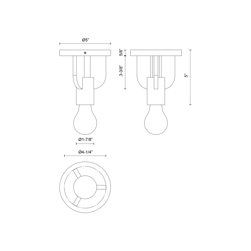 Alora Mood Claire Semi Flush Mount