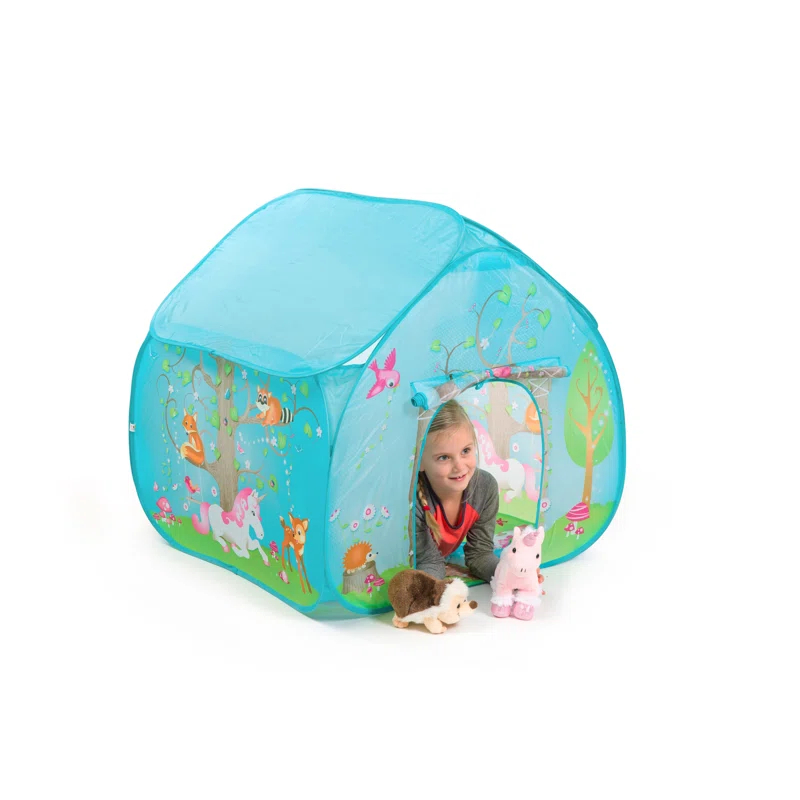 Fun2Give 35.5'' W x 35.5'' D Indoor / Outdoor Polyester Pop-Up Play Tent