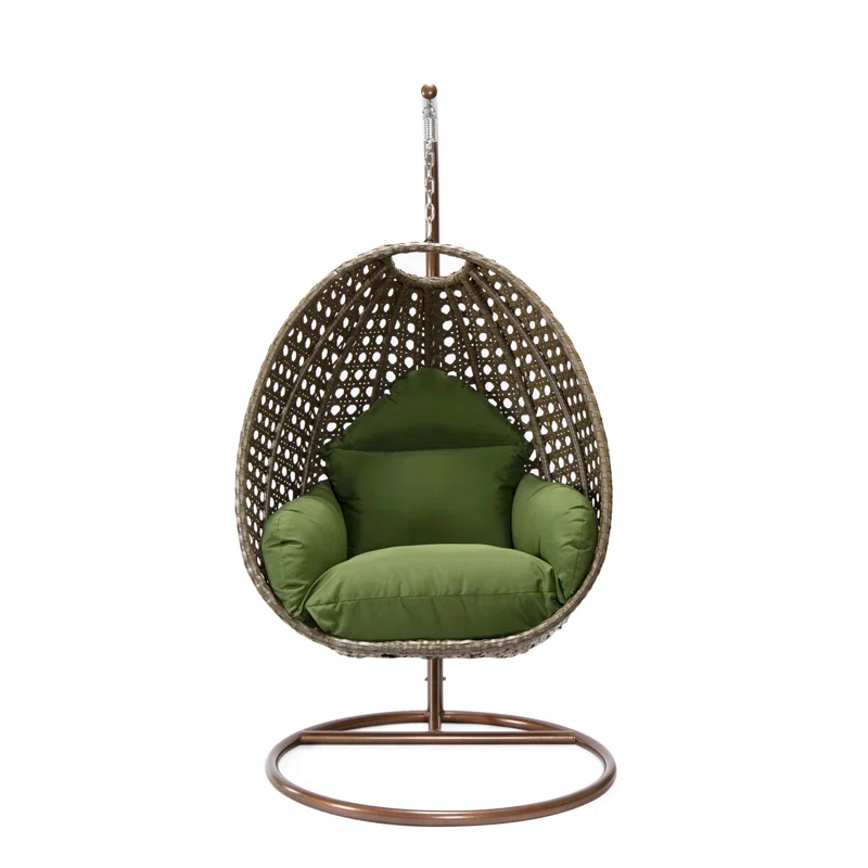 Dakota Fields Brookstonval 1 Person Hanging Egg Swing Chair with Stand