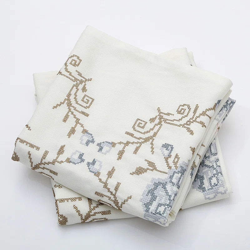 Home Soft Things Rose Embroidered Pillow Cover (Set of 2)