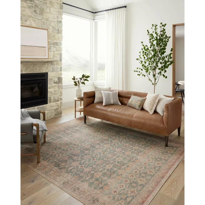 Angela Rose x Loloi Angela Rose x Loloi Aubrey Aqua / Sand Area Rug