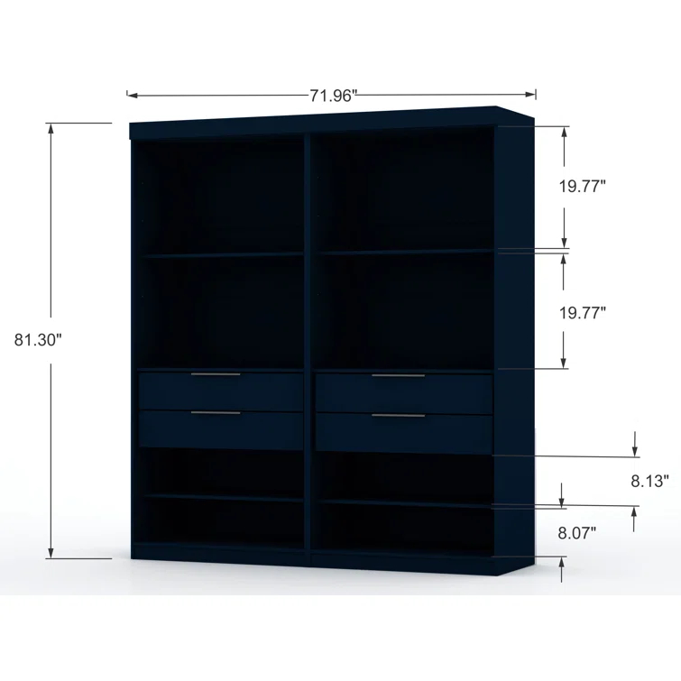 Wade Logan® Aleece 71.96'' Closet System