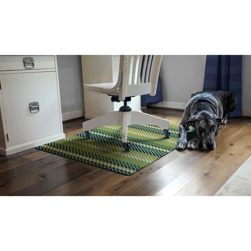 Matterly Stripe 35 in. x 47 in. 9 to 5 Desk Chair Mat