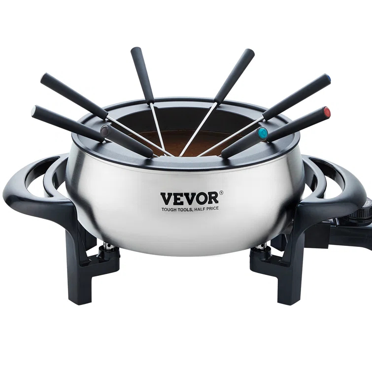 Vevor 3 qt. Stainless Steel Fondue Set & Reviews | Wayfair