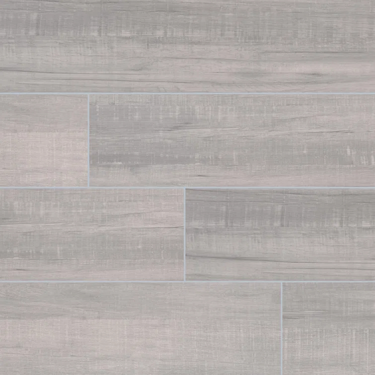 Ackland Bermont 8 in. x 40 in. Matte Ceramic Wood Look Floor and Wall Tile