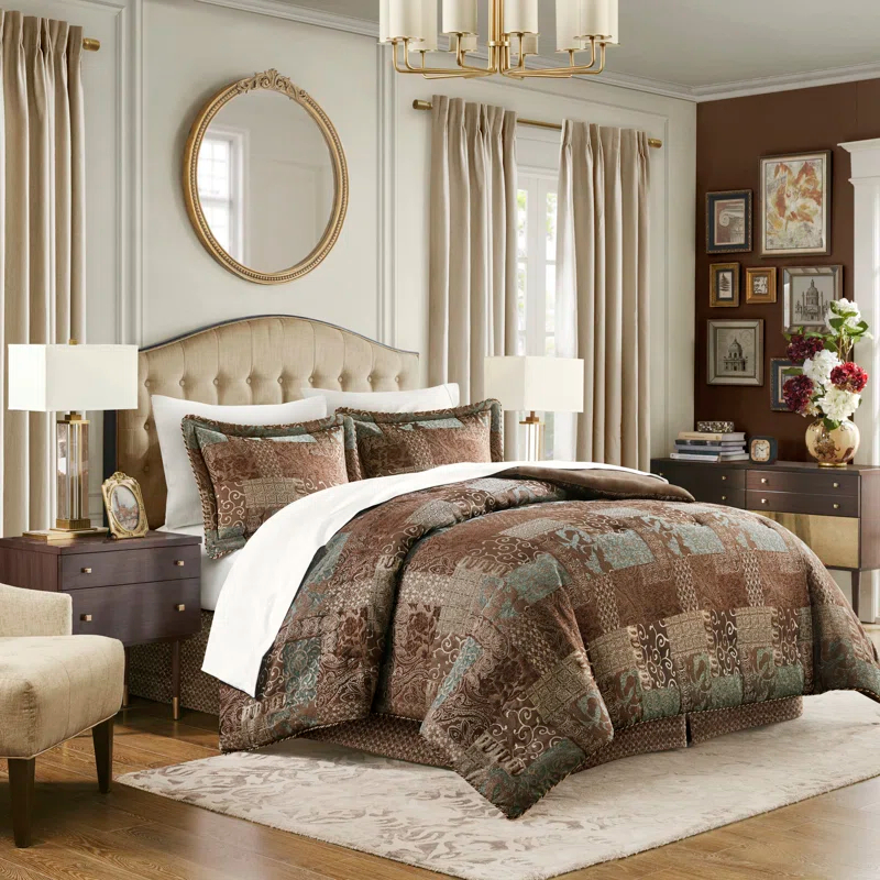 Croscill Croscill Galleria 4 Piece Chenille Jacquard Comforter Set
