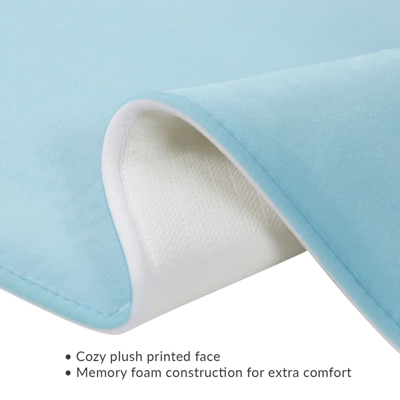 Highland Dunes Hager Dream Beach Shells Memory Foam Rug