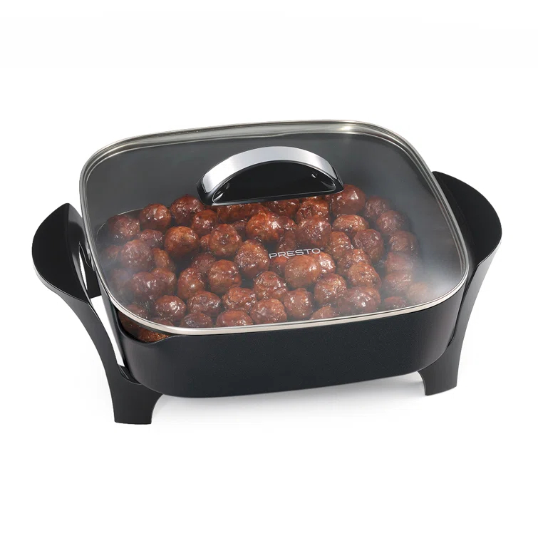 Presto Presto 12" Electric Skillet With Glass Lid