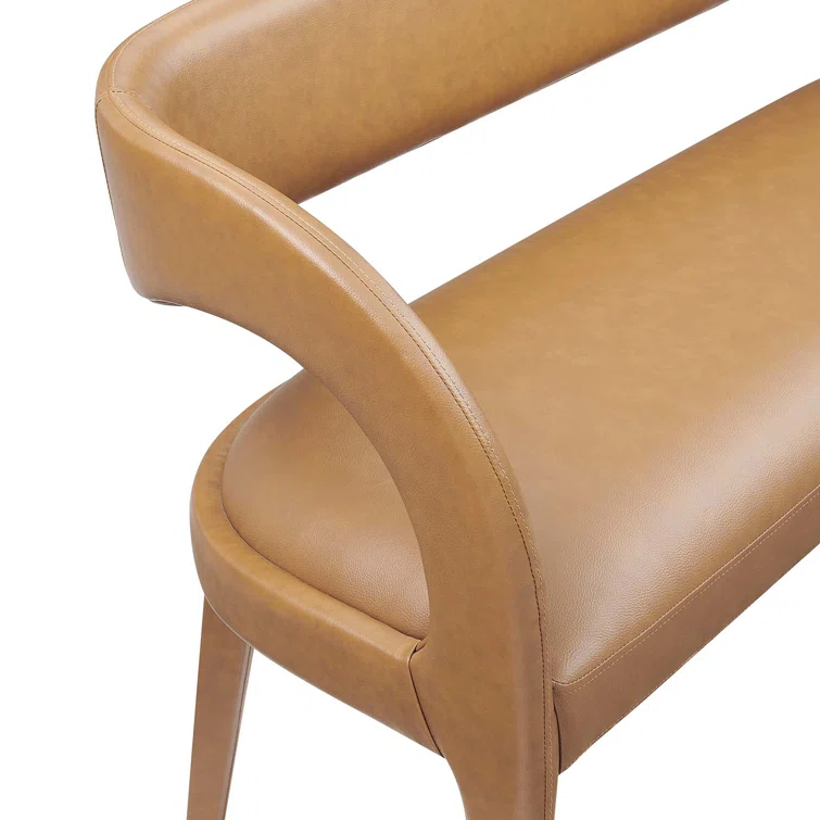 Modway Modway Pinnacle Vegan Leather Accent Bench