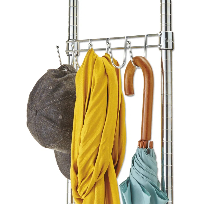 Alera® Wire Shelving Series Metal Rolling Clothing Rack