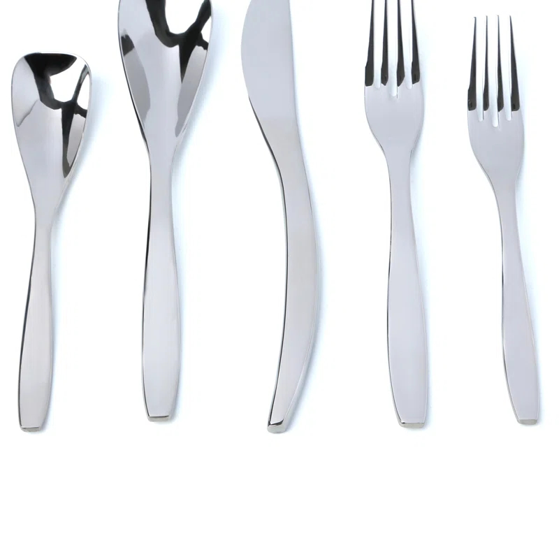 David Shaw Silverware Isla Stainless Steel Flatware Set - Service for 4