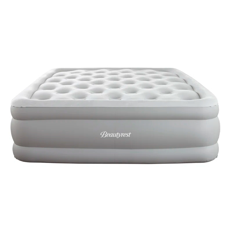 Beautyrest Beautyrest Sky Rise Inflatable Air Mattress, Electric Air Pump, Puncture Resistant Vinyl, Guest Bed