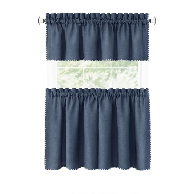 Achim Importing Co Tailored 58'' W Kitchen Curtain