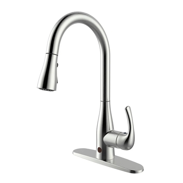 Bio Bidet by BEMIS Bio Bidet By BEMIS Pull Down Touchless Kitchen Faucet UP7000BN