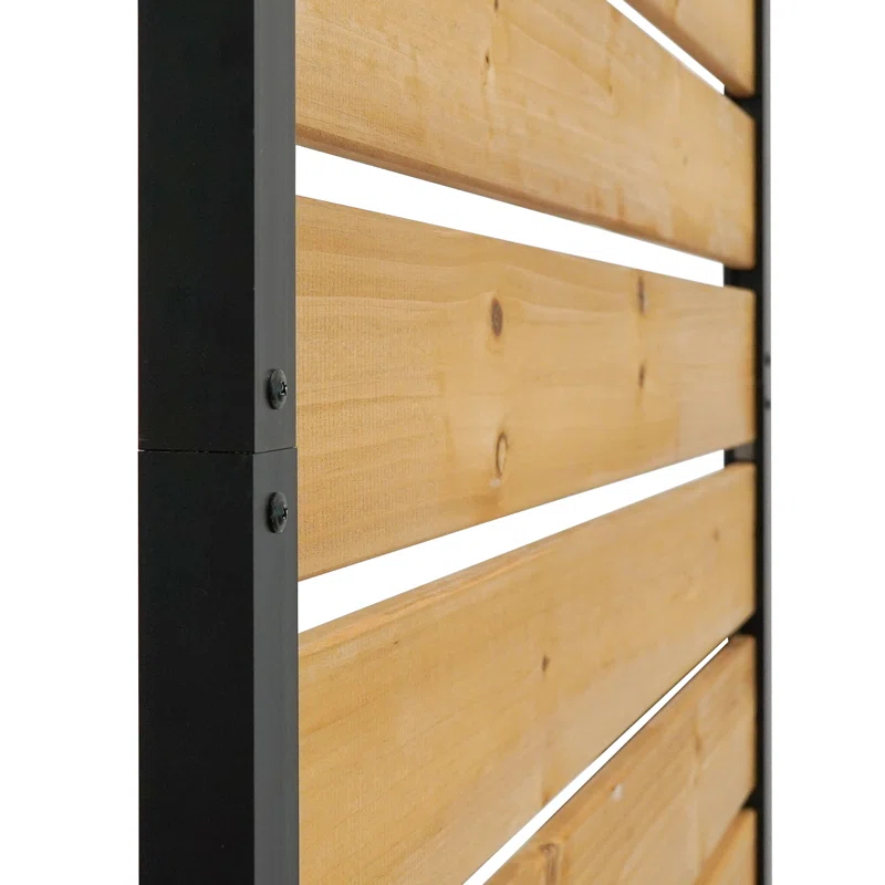 60.5in H x 38.625in W (1 Panel) No Dig Enclo Concord Cedar Wood Privacy Screen, Great to Hide Trash Cans, Decorative Patio Privacy Screen, Outdoor Privacy Fence Panel, Air Conditioner Fence, EC18022