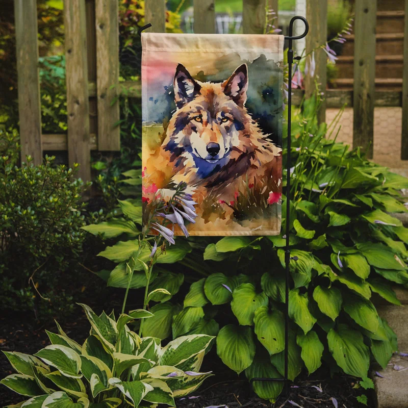 Caroline's Treasures Double Sided 15.5'' H x 11.25'' W Polyester Animal Garden Flag
