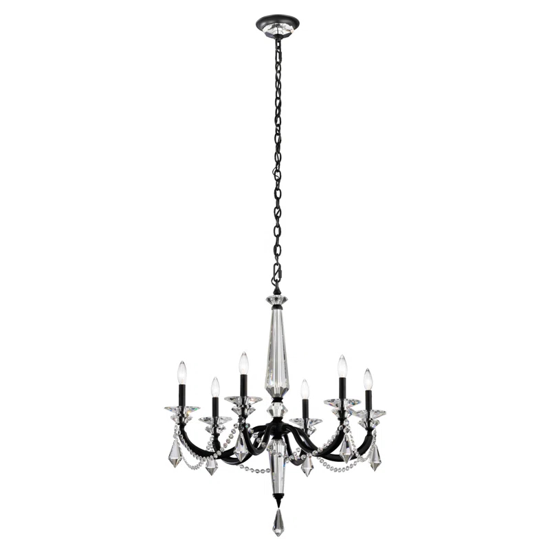 Schonbek Verona 6 - Light Dimmable Classic / Traditional Chandelier