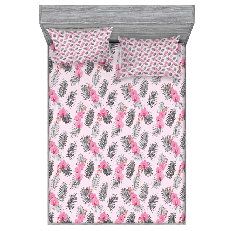 Microfiber Floral Sheet Set