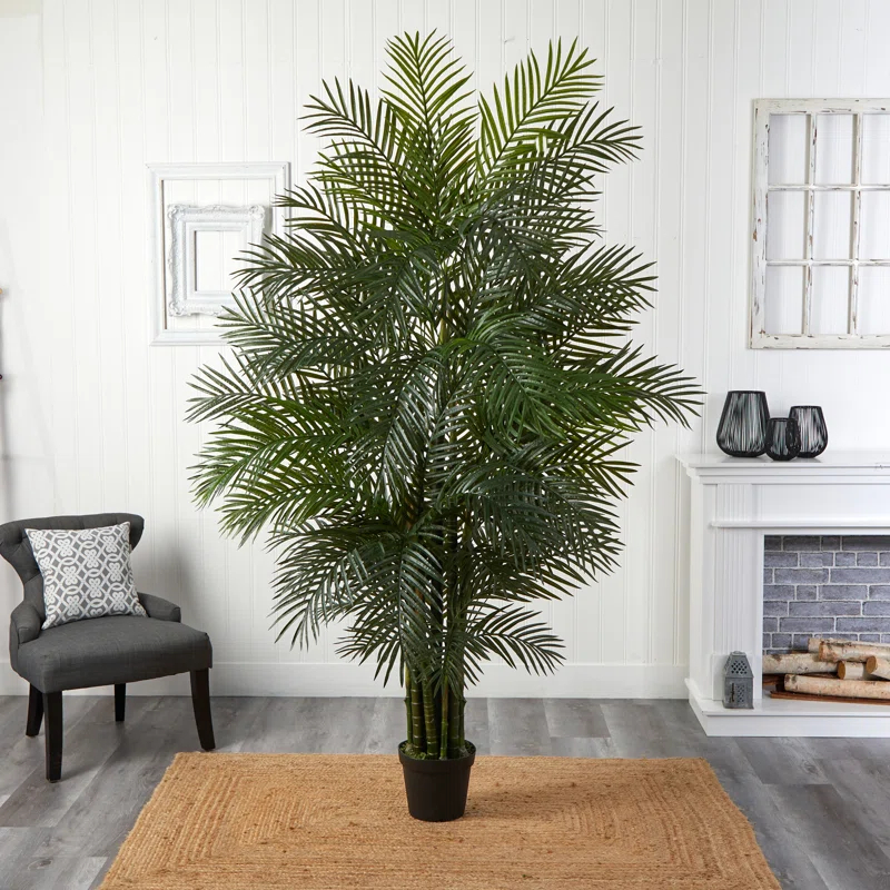 Birch Lane™ Palmier d'Areca Daphné 7,5 pieds résistant aux UV (intérieur/extérieur)