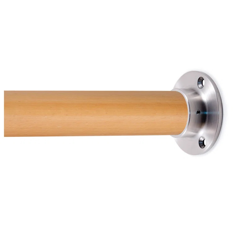 Indital 1.5" H x 4" W x 4" D Round Wall Flange/Anchor for Wooden Handrails