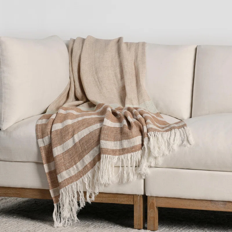 Villa by Classic Home Crawford Hand Woven Throw Blanket