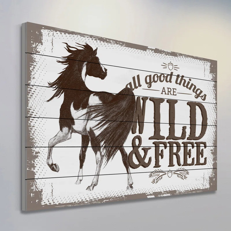 Marmont Hill “Wild & Free” Graphic Art | Wayfair