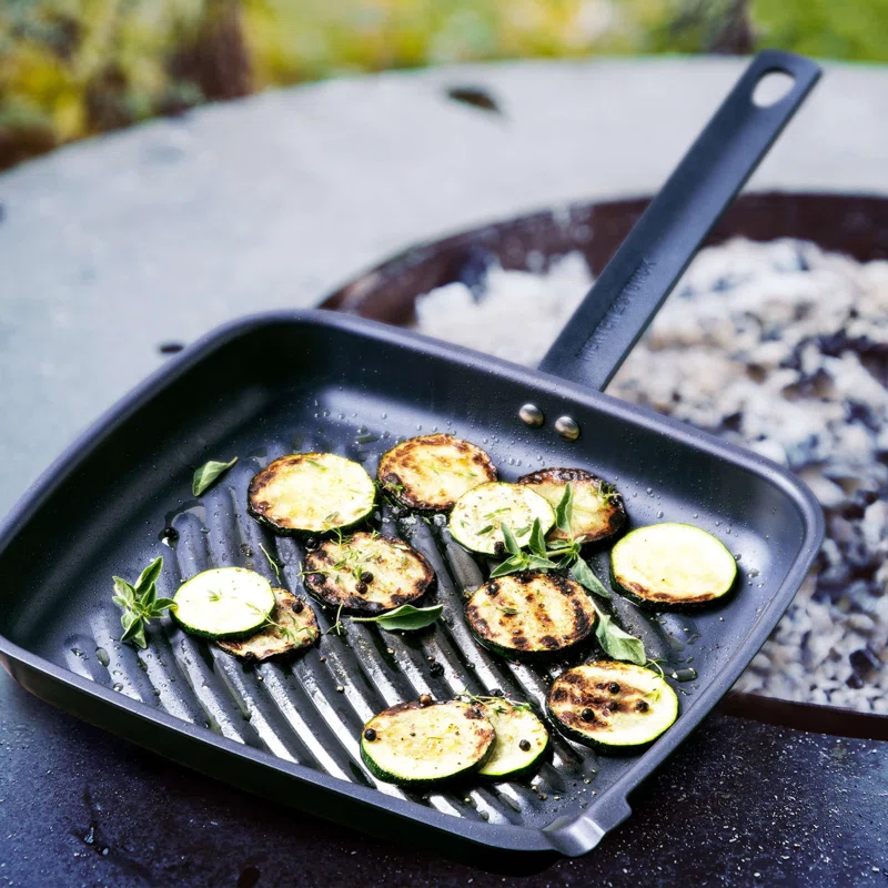 Merten & Storck Pre-Seasoned Carbon Steel Square Grill Pan