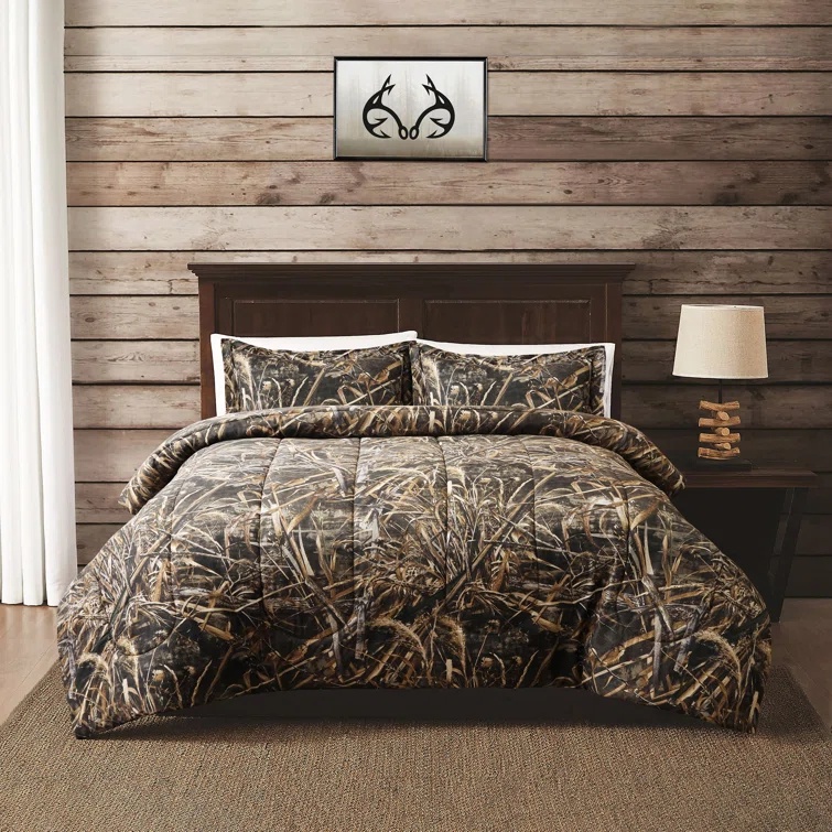 Realtree Realtree Max-5 Camo Comforter Set, Premium Polycotton Fabric, Camouflage Bed Set, Super Soft Forest Bedding Set Hunting & Outdoor, Machine Washable