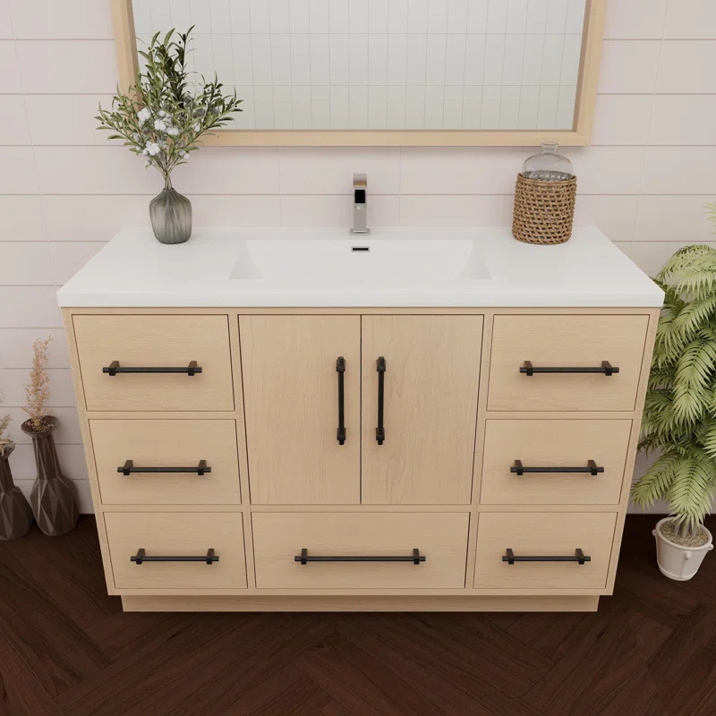 MEBO Victoria 47.2'' Single Bathroom Vanity with Acrylic Top