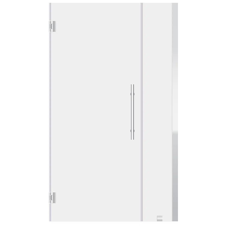 LessCare Ultra-E 43" x 72" Pivot Frameless Shower Door LBSDE3672-C+LBSDPE672-CB