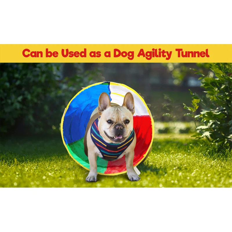 Hide N Side 18'' W x 72'' D Indoor / Outdoor Polyester Pop-Up Play Tunnel