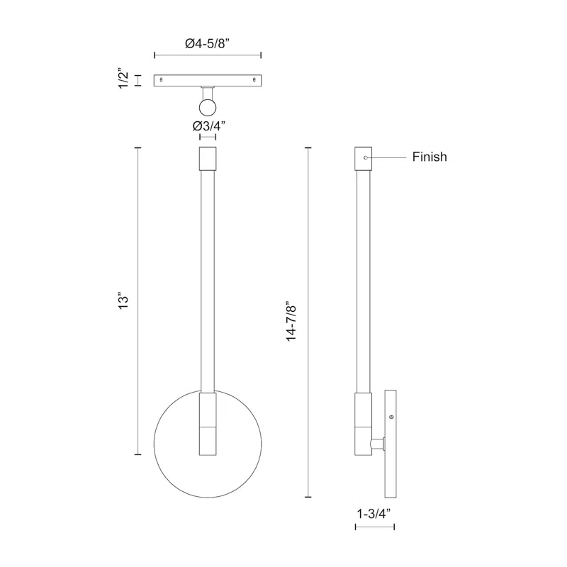 Kuzco Lighting Motif Dimmable LED Bath Sconce