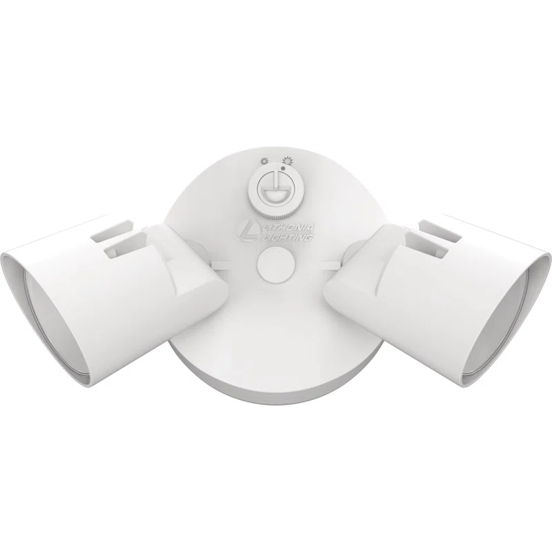 Lithonia Lighting 2 - Head Hardwired Dusk to Dawn Outdoor Security Flood Light