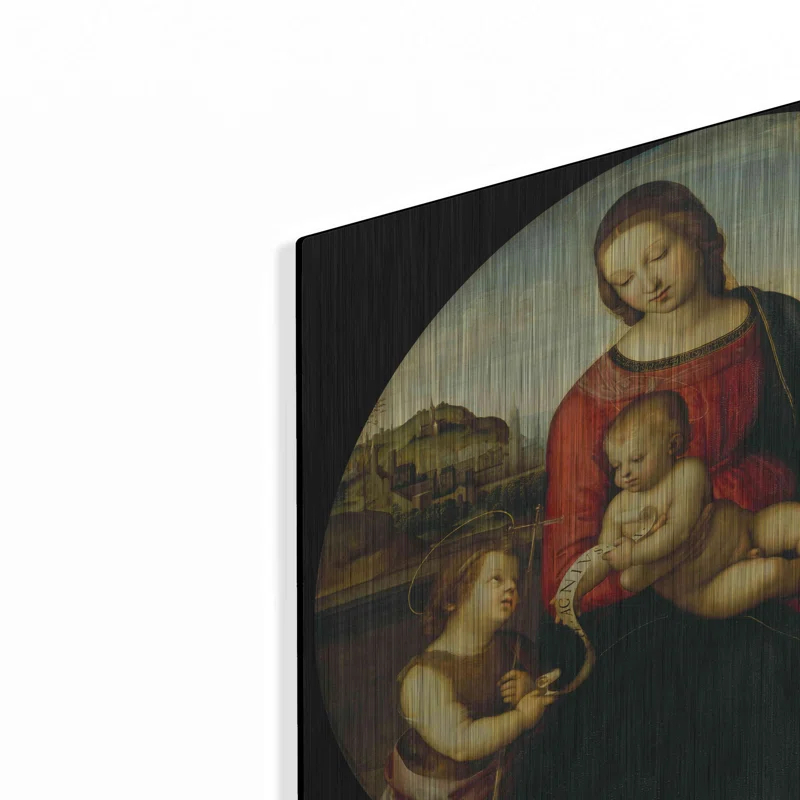 Astoria Grand 'Madonna with Child, St. John and a Child Saint' by Raphael, Metal Wall Art