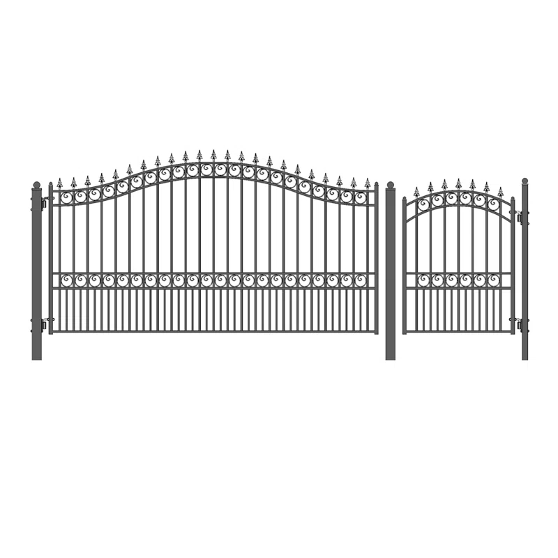 ALEKO London Black Metal Gate