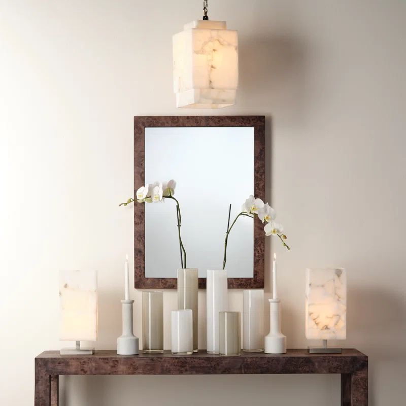 Ronan Burl Wood Mirror - Brown