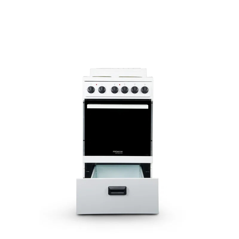 Premium Levella 20" 2.2 Cubic Feet Smart Electric Free Standing Range with 4 Burners