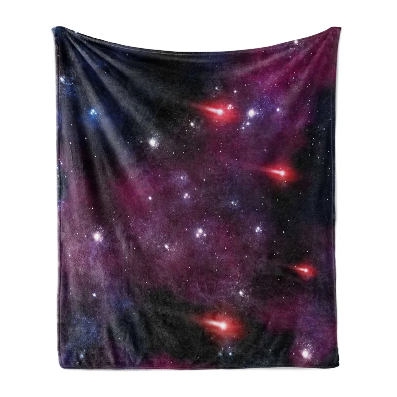 Ambesonne Ambesonne Space Fleece Throw Blanket Stardust Meteor