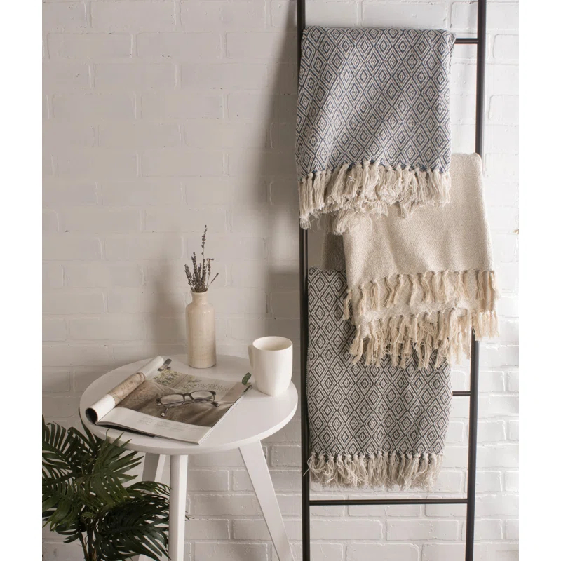 Design Imports Hand Woven Throw Blanket