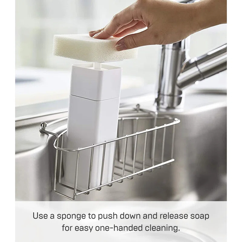 Yamazaki Home One Handed Dispenser, Plastic, 8.5 fluid oz.
