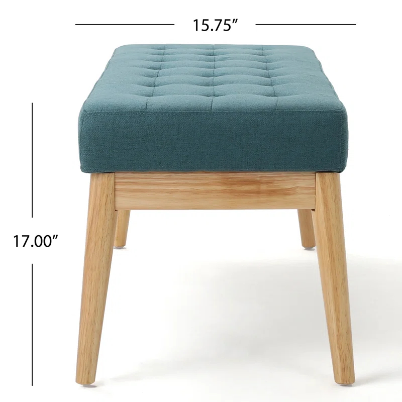 George Oliver Babbs Fabric Upholstered Bench