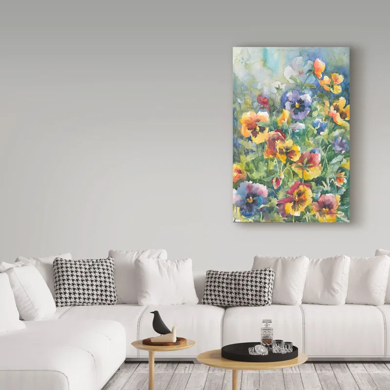 Trademark Fine Art Annelein Beukenkamp " Picture Perfect Pansies " by Annelein Beukenkamp