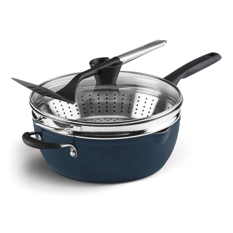 Cuisinart Cuisinart Preferred Pan 4 Piece Set (4.5 Qt. Multi-Purpose Pan with Cover, Steamer, Slotted Turner)